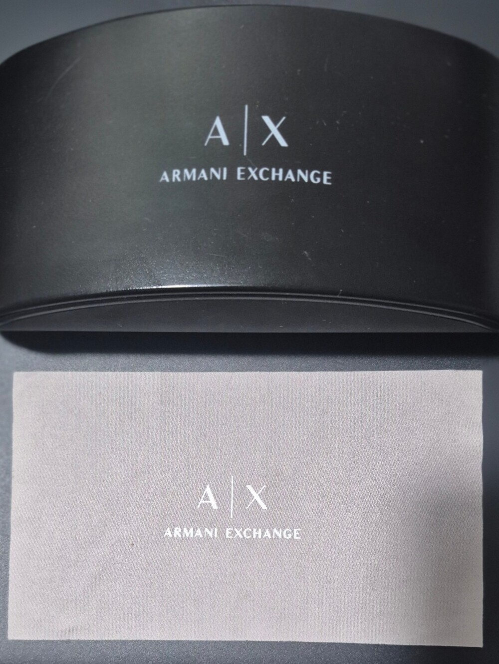 Armani Exchange Designer Brand Black Eyeglasses Hard Case&the cleaning cloth
